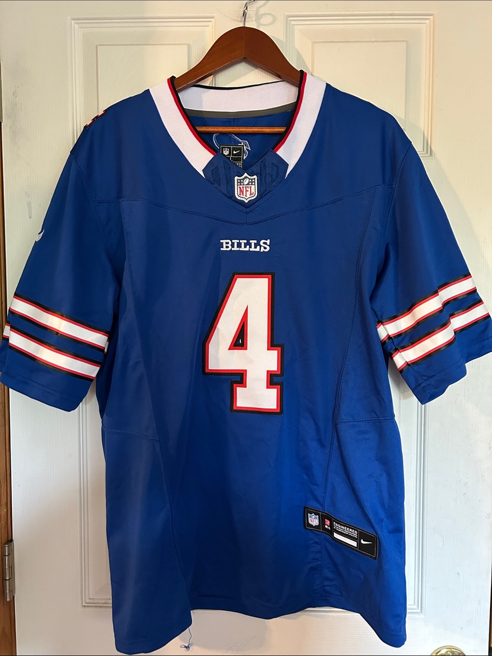 Nike Men’s Buffalo Bills #4 James Cook Football Jersey